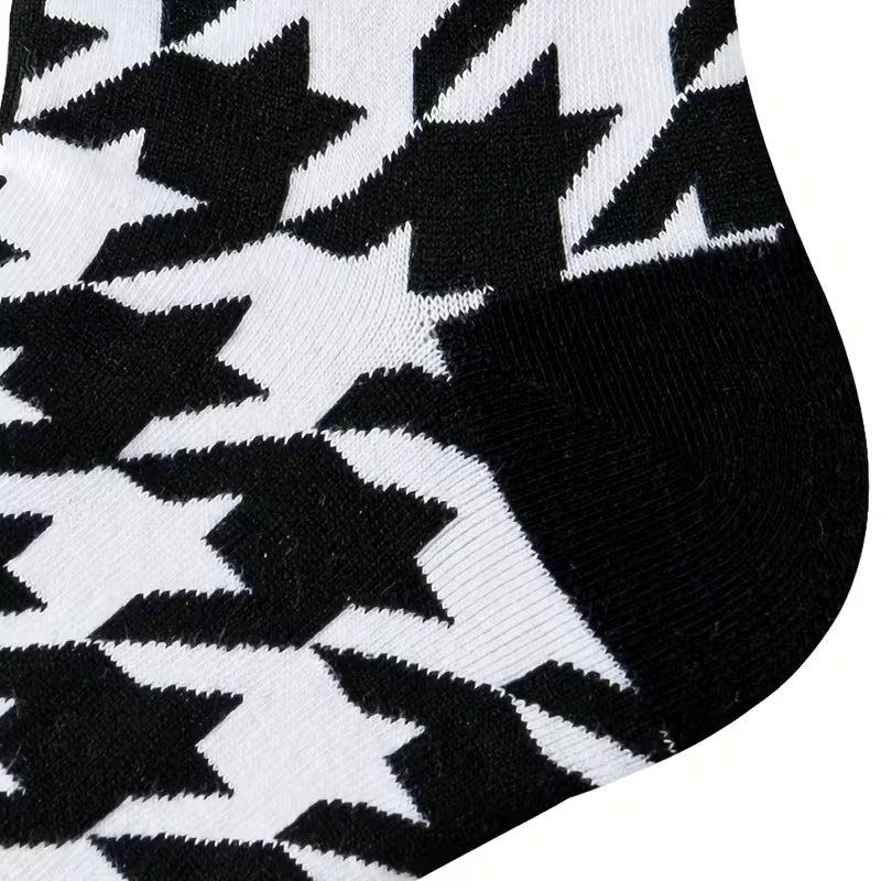 calcetines altos pata de gallo