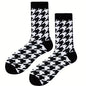 calcetines altos pata de gallo