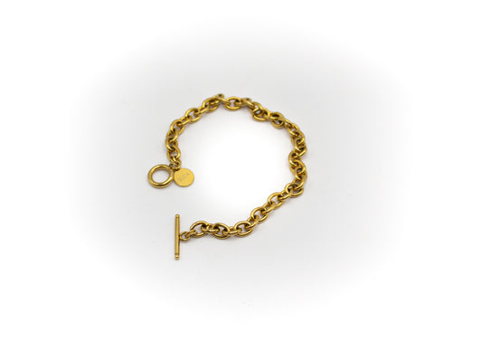 bracelet en acier inoxydable couleur or