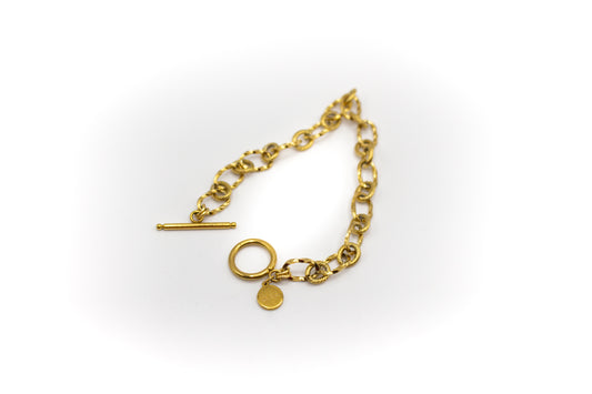 bracelet en acier inoxydable couleur or