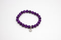 Pulsera elástica de Piedra natural Charoíta