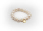 Bracelet élastique avec perles de culture naturelles