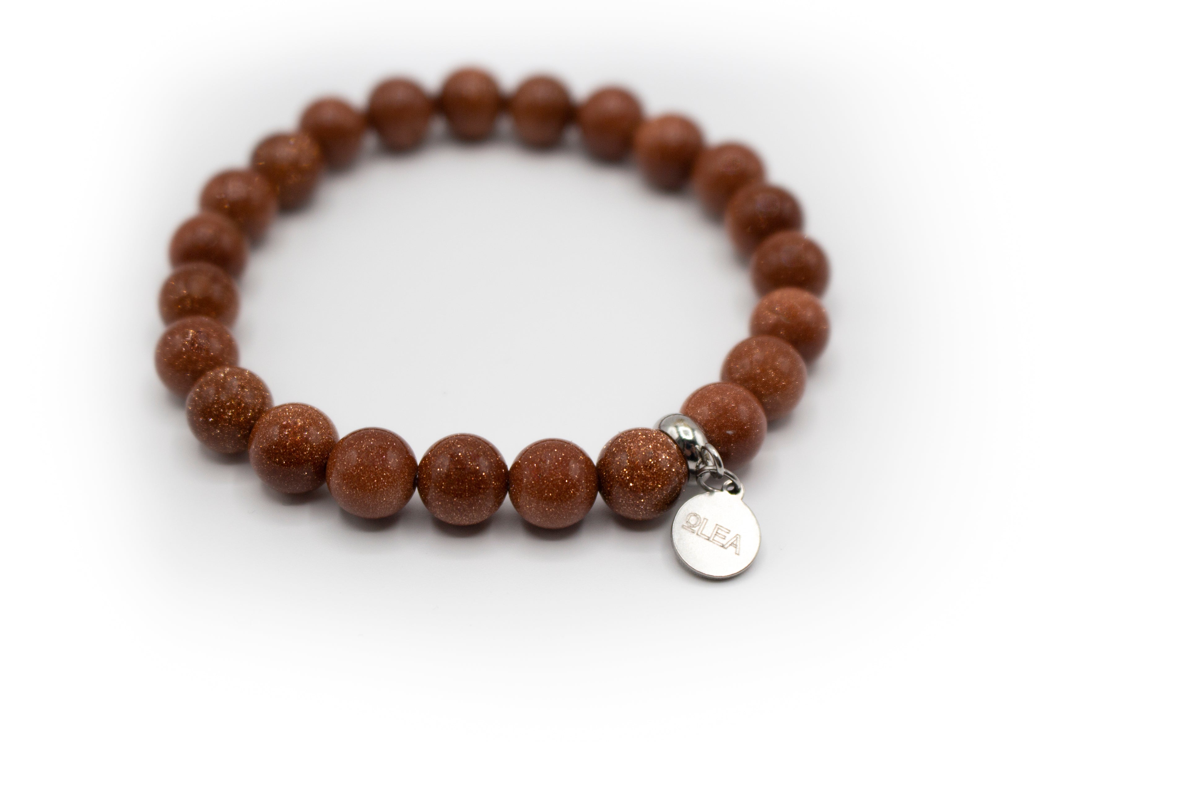 pulsera elástica de piedra natural aventurina
