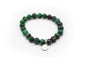 bracelet élastique en pierre naturelle zoïsite
