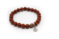 pulsera elástica de piedra natural jaspe sardo