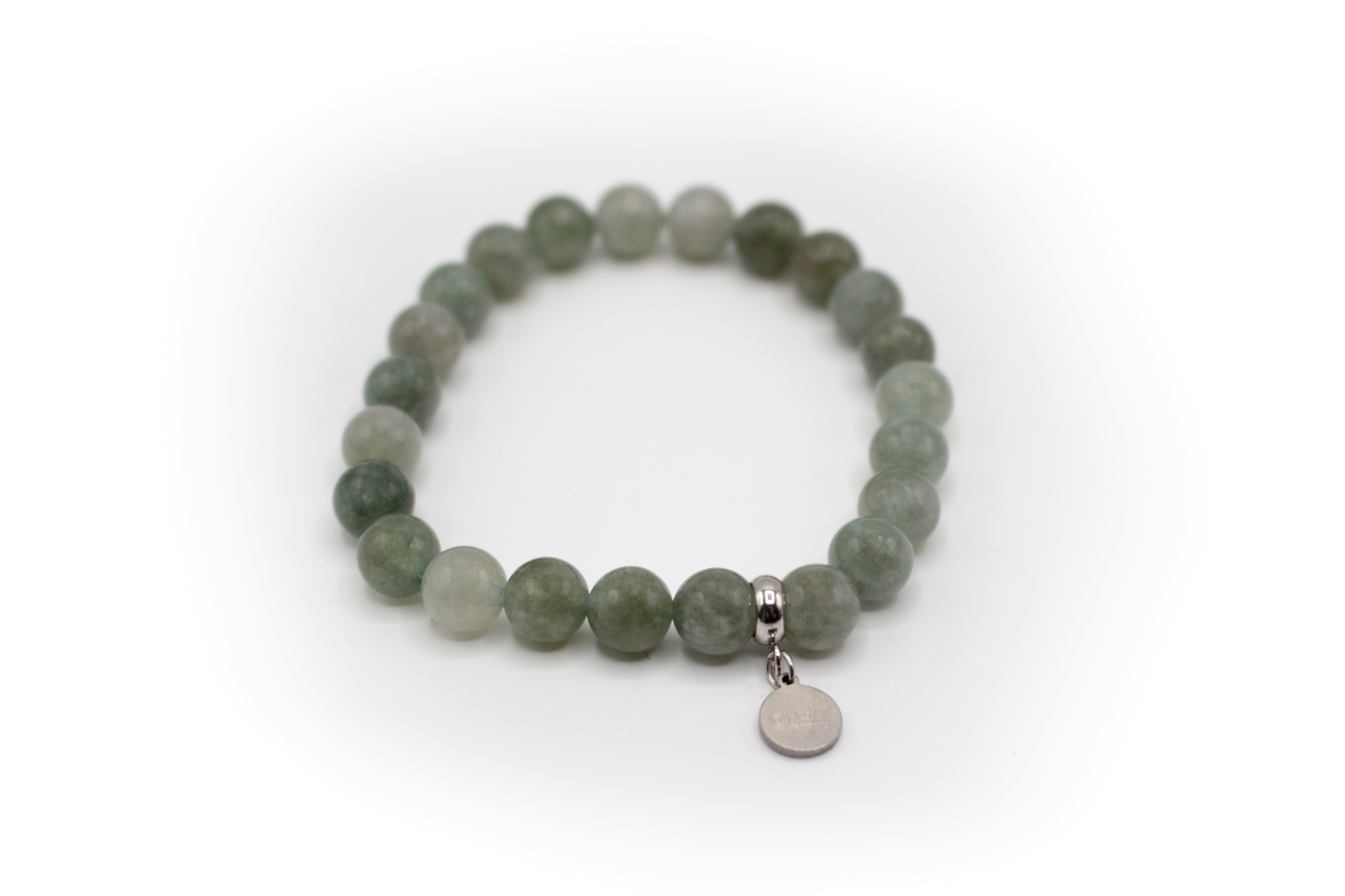 pulsera elástica de piedra natural labradorita