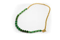 collar largo acero turmalina y jade