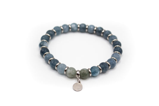 pulsera piedra natural angelita y labradorita