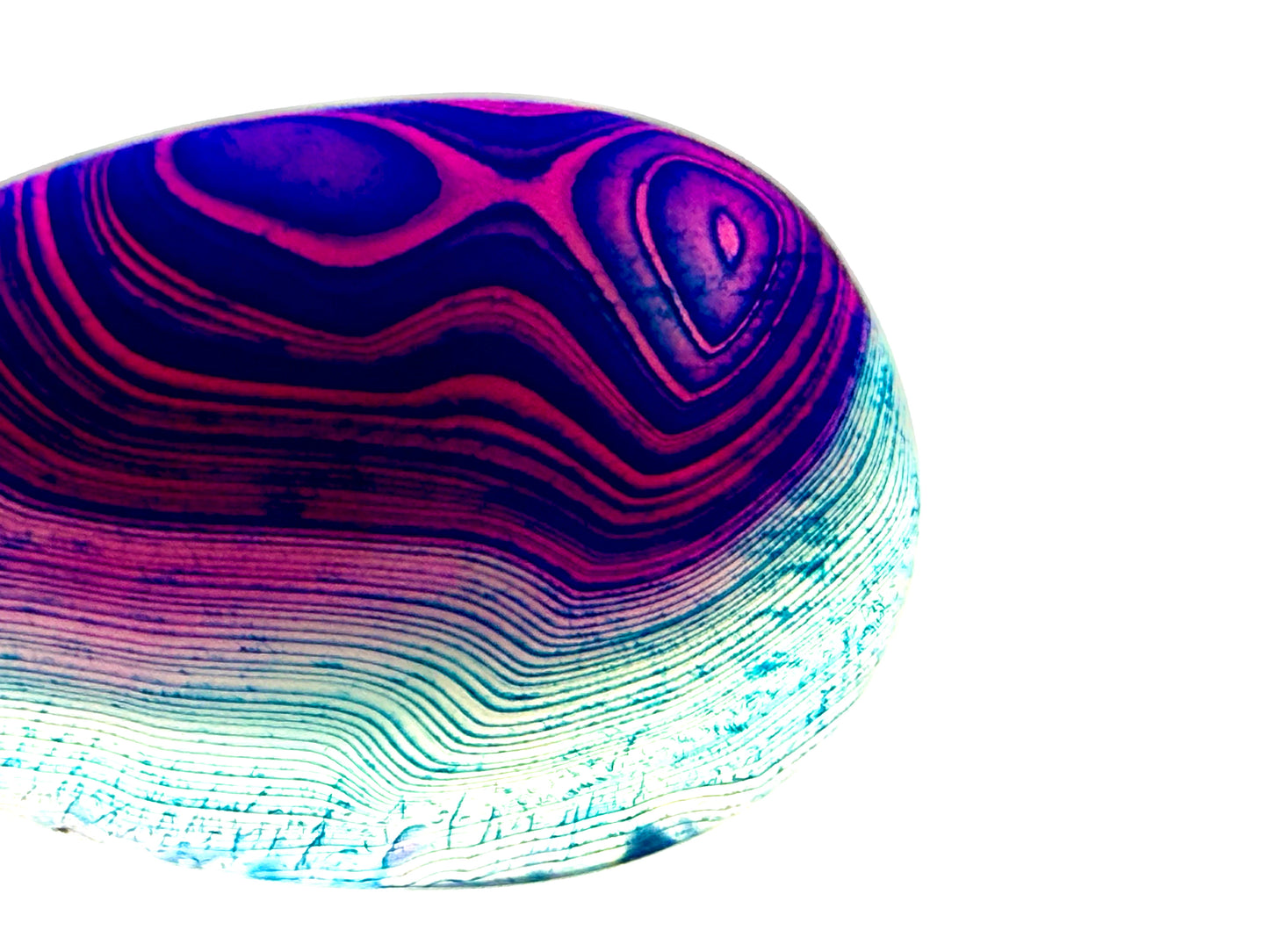 collar exclusivo Agata Azul y acero inoxidable