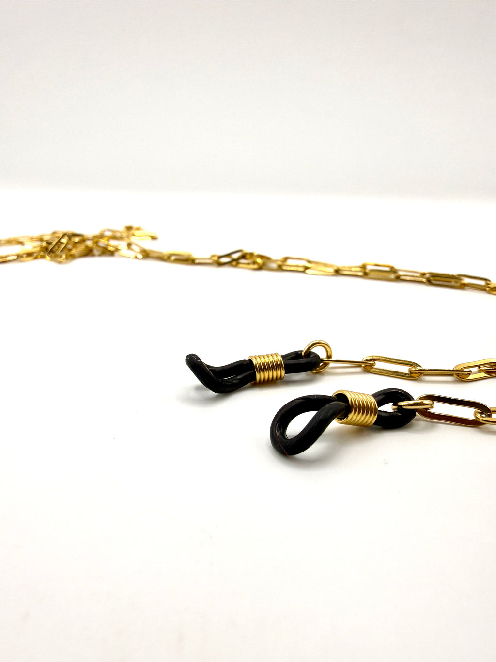 cordones para gafas acero inoxidable bañado en oro de 14K