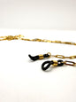 cordones para gafas acero inoxidable bañado en oro de 14K