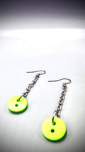 Pendientes Botoné de gancho y cadena (IGUALES)