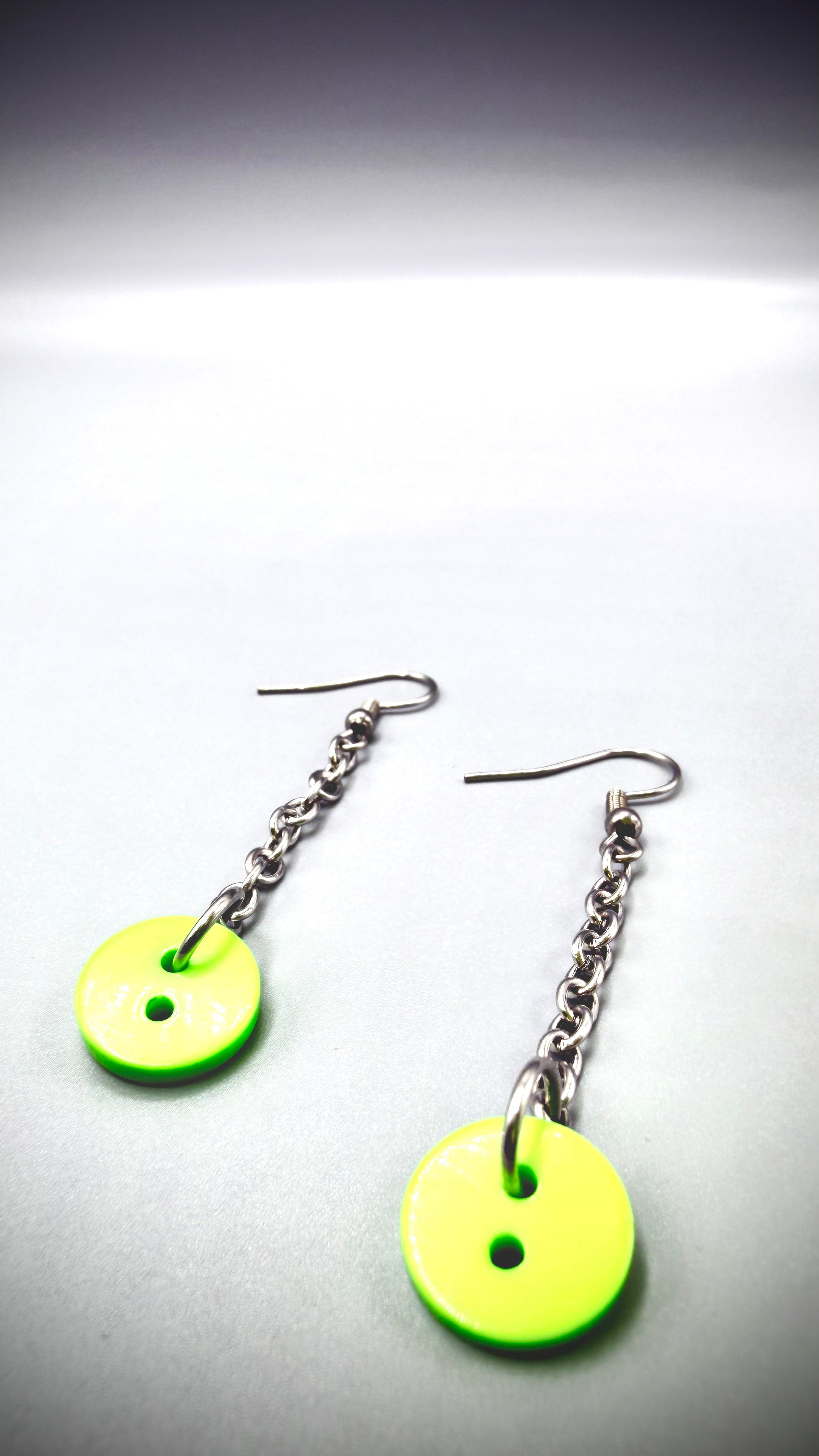 Pendientes Botoné de gancho y cadena (IGUALES)