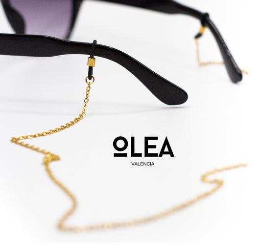 Goldfarbene Brillenbänder aus Edelstahl