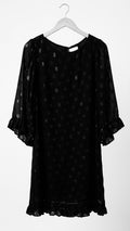vestido negro motas