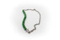 Collar Corto Acero Inoxidable Color Plata y Piedra Natural Jade