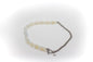 Collar Corto Acero Inoxidable Color Plata y Piedra Natural Ópalo