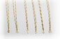 Cadenas Finas Acero Inoxidable Color Oro y Colgantes Pequeños