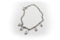 Collier en acier inoxydable et céramique couleur argent