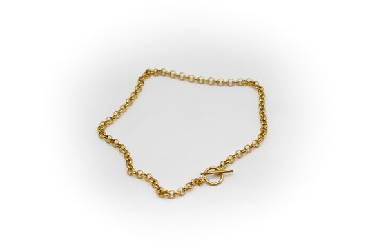 Mittlere goldfarbene Edelstahlkette