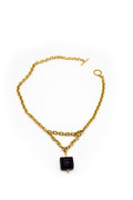 collar acero y onix