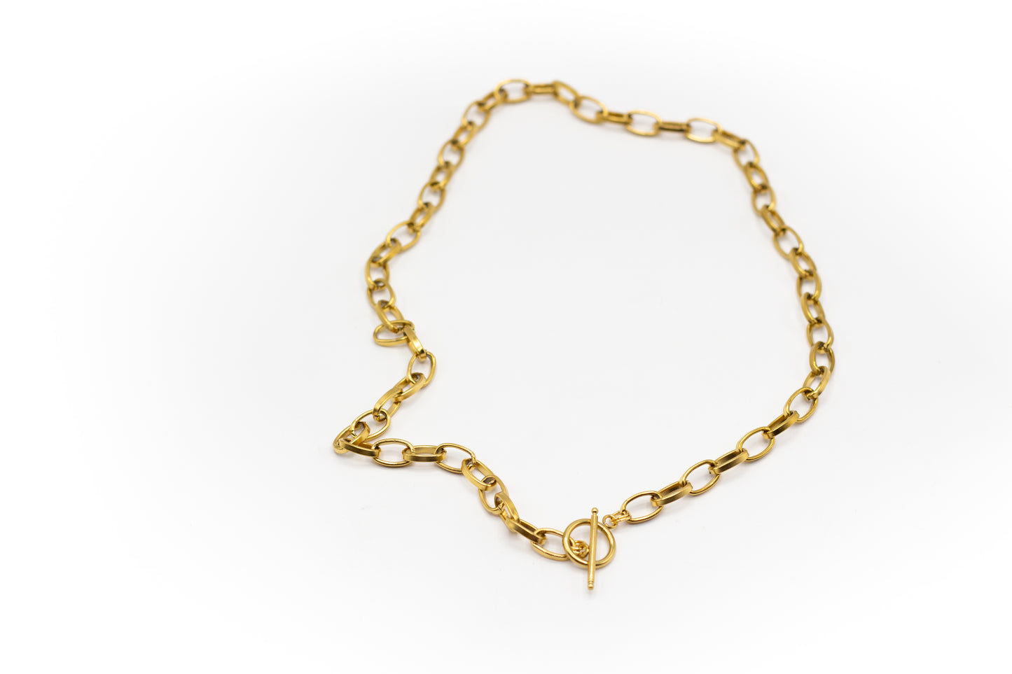 Mittlere goldfarbene Edelstahlkette