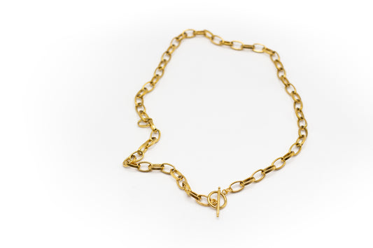 Mittlere goldfarbene Edelstahlkette