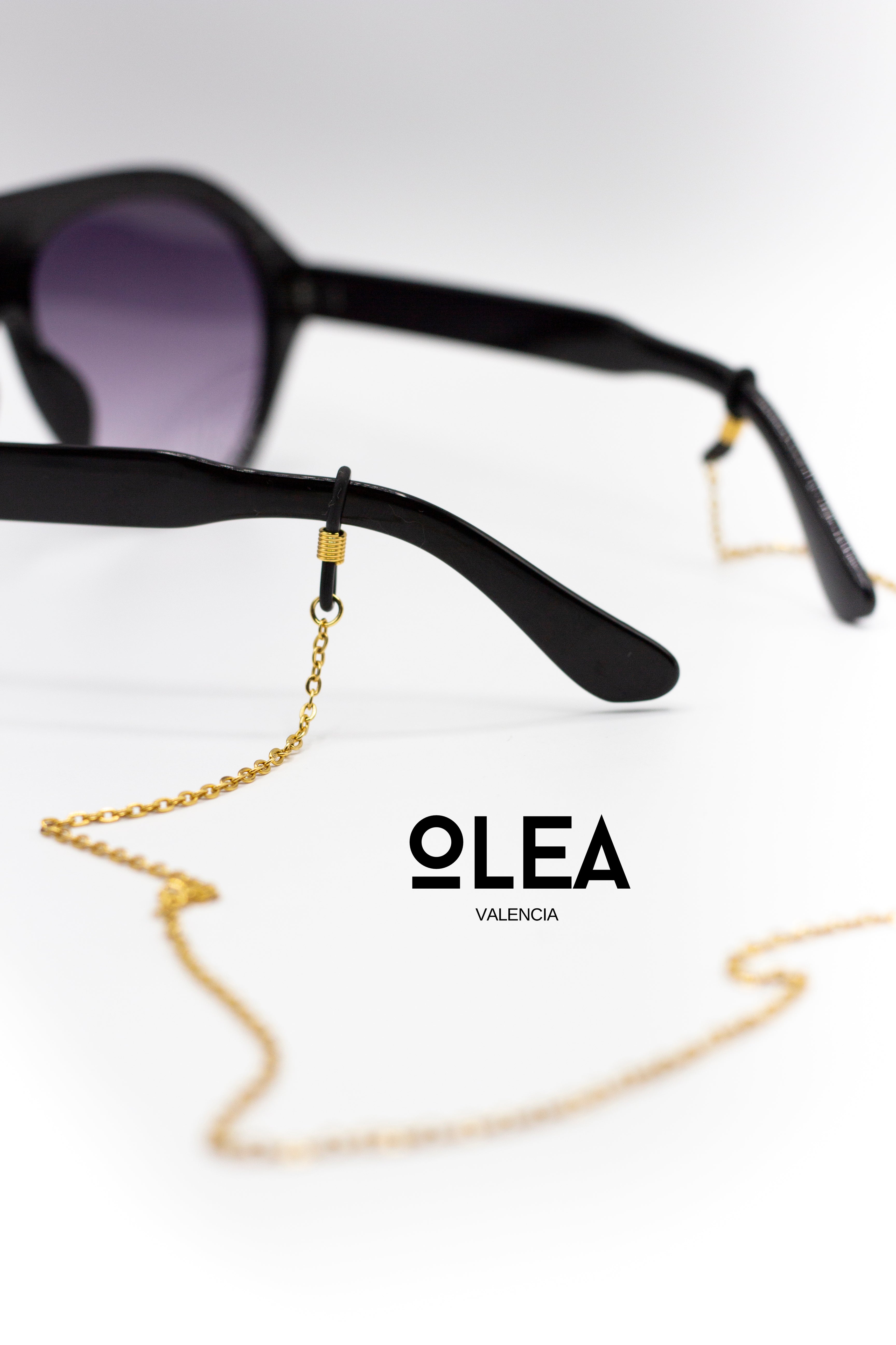 cordones de gafas acero inoxidable color oro solo cadena