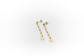 Goldfarbener Sternknopf und Kette aus Edelstahl
