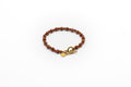 pulsera piedra natural aventurina (bolas pequeñas) y cierre de acero inoxidable color oro