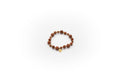 pulsera elástica piedra natural aventurina y separadores de acero inoxidable color oro