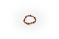 Bracelet élastique avec pierre d'aventurine naturelle et entretoises en acier inoxydable couleur or